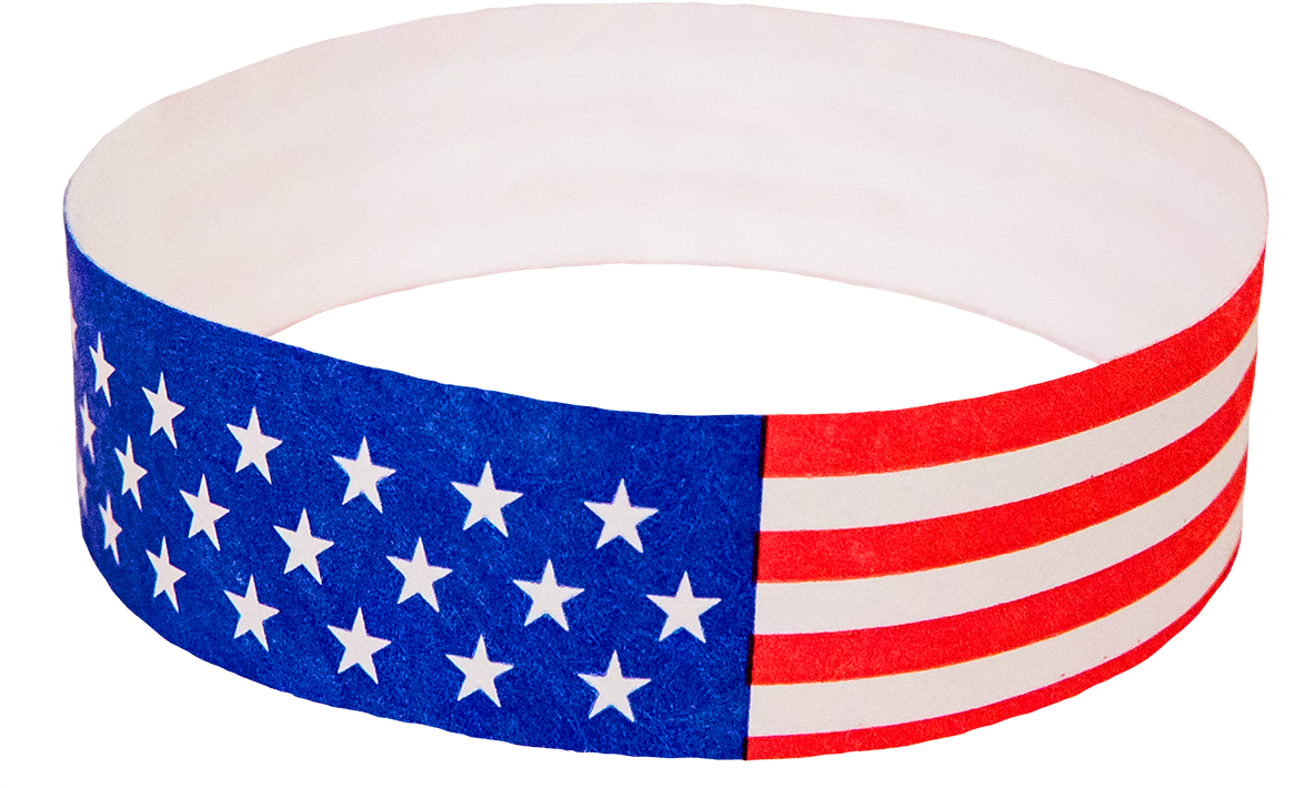 500 Stars & Stripes Tyvek Wristbands - Tyvek (1200x1200), Png Download