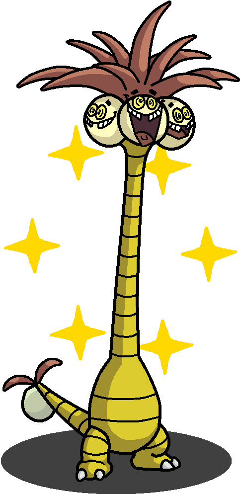 View Shinyfredxeggutor , - Shiny Exeggutor (675x1024), Png Download