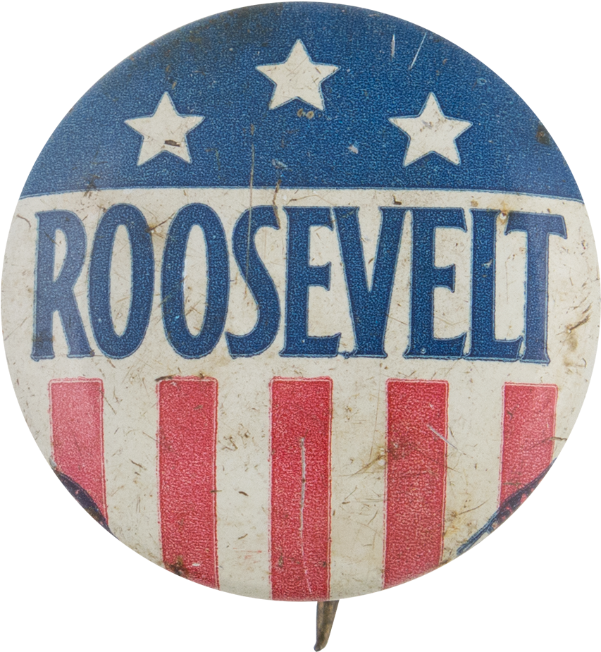Roosevelt Stars And Stripes - Rare Original 1940 Fdr Franklin D Roosevelt (1000x1036), Png Download