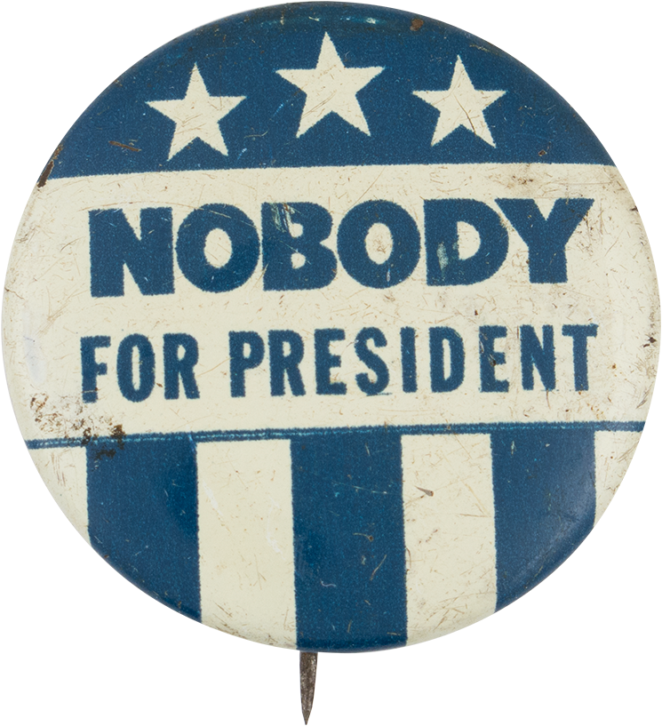 Nobody For President Stars And Stripes - Nobody For President (1000x935), Png Download