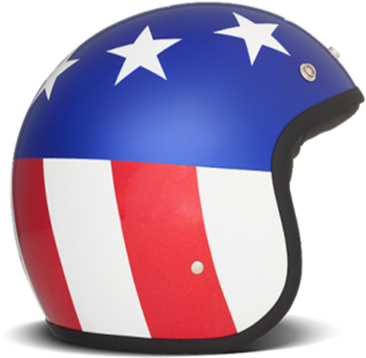 Stars & Stripes - Casque Jet Captain America (400x401), Png Download