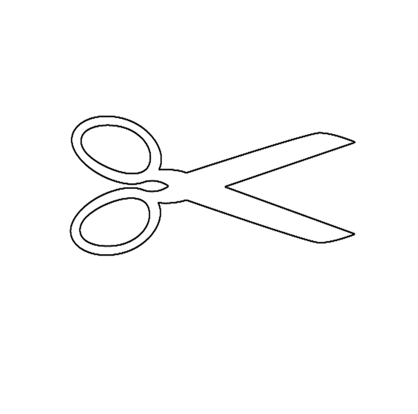Tijera Png - Pair Of Scissors Clip Art (851x841), Png Download