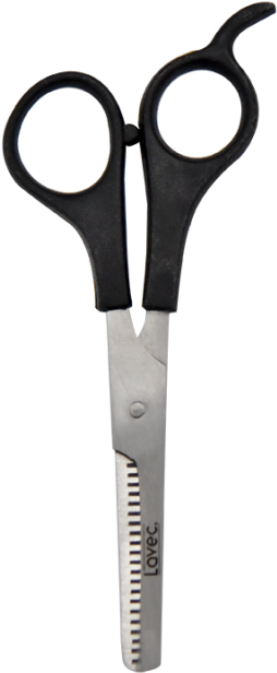 Tijera Lavec Entresacar Silver Mango Plastico - Scissors (768x640), Png Download