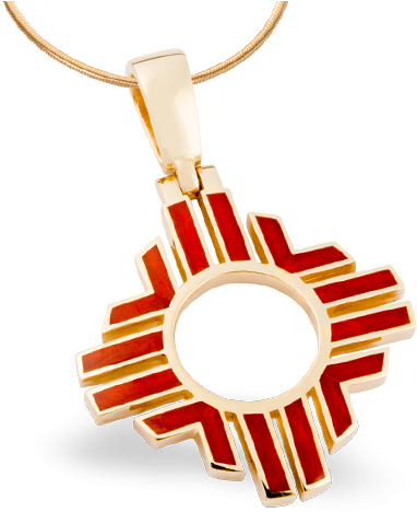 Large Zia Pendant - Pendant (500x500), Png Download