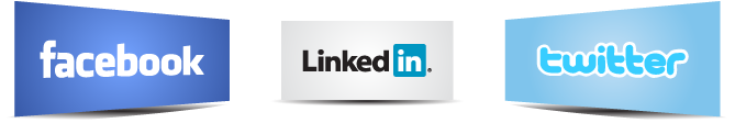 Lets Connect - Facebook Twitter And Linkedin (720x220), Png Download