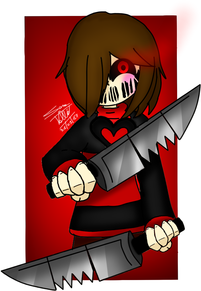 Chara From Epictale - Chara Skullgirl Undertale (664x960), Png Download