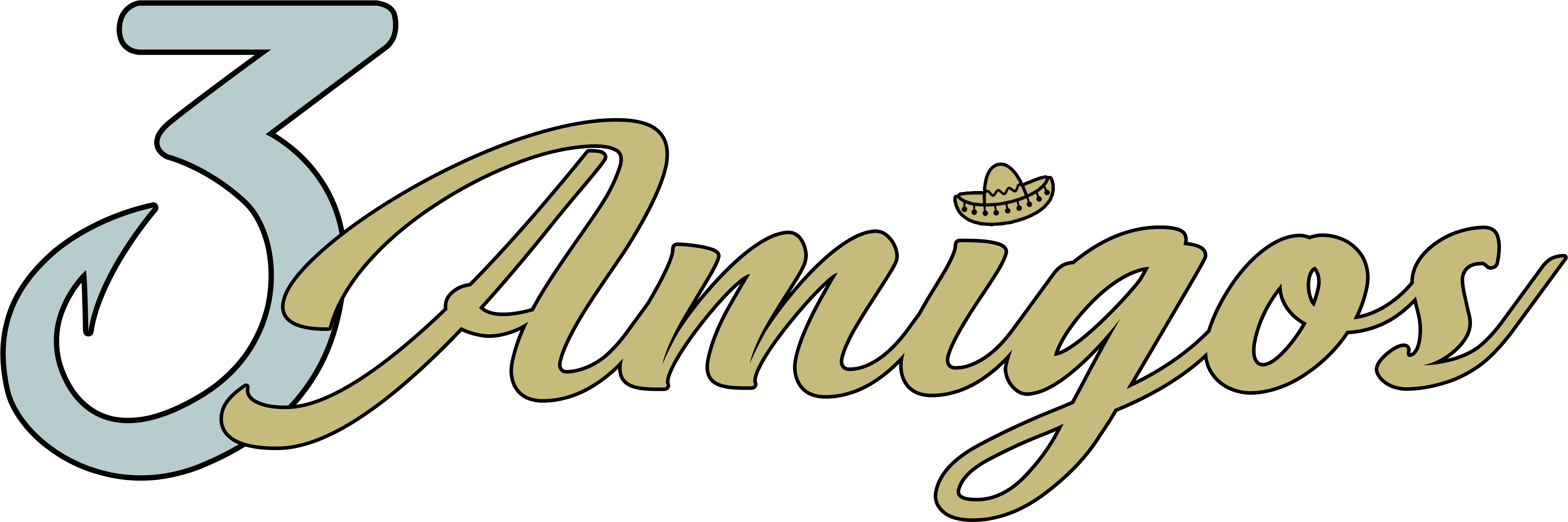 About The 3 Amigos - 3 Amigos Logo Png (7344x2712), Png Download