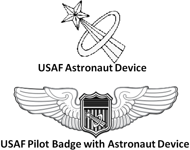 Usaf Astronaut Device - Astronaut Badge (623x492), Png Download