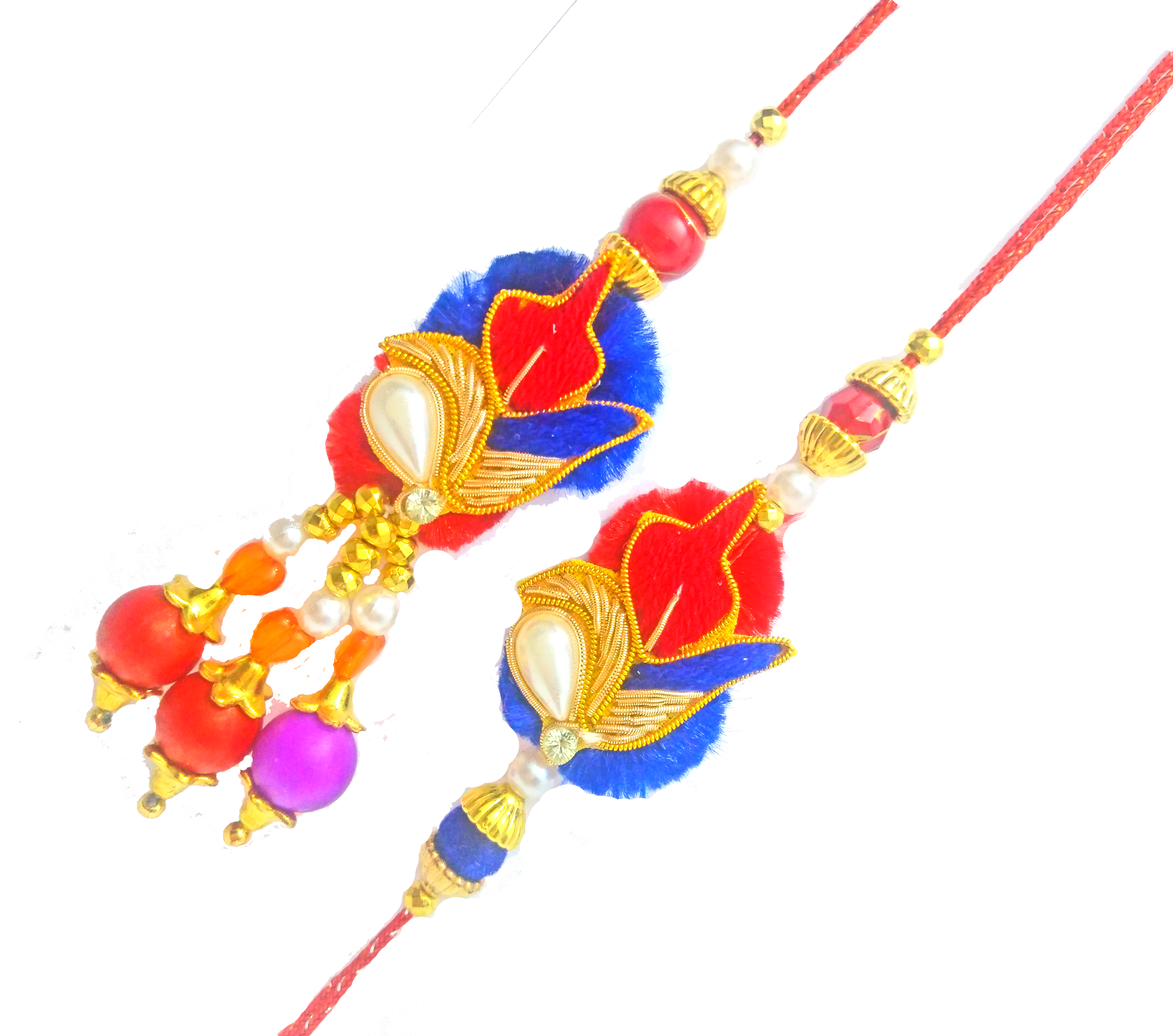 Rakhdi Elegant Yellow Alankar Rakhi - Necklace (4174x3687), Png Download