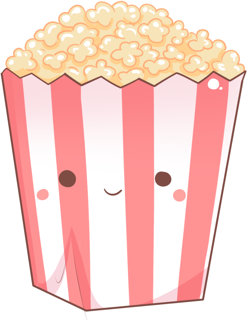 42-popcorn - Cupcake (910x1080), Png Download
