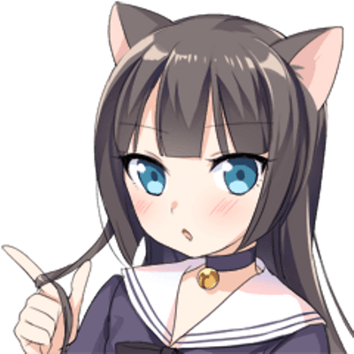 Tsundere Cat Girl Miyako (400x400), Png Download