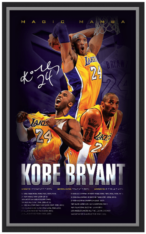 Kobe Bryant Nba Legend Print - Los Angeles Lakers (1000x1000), Png Download