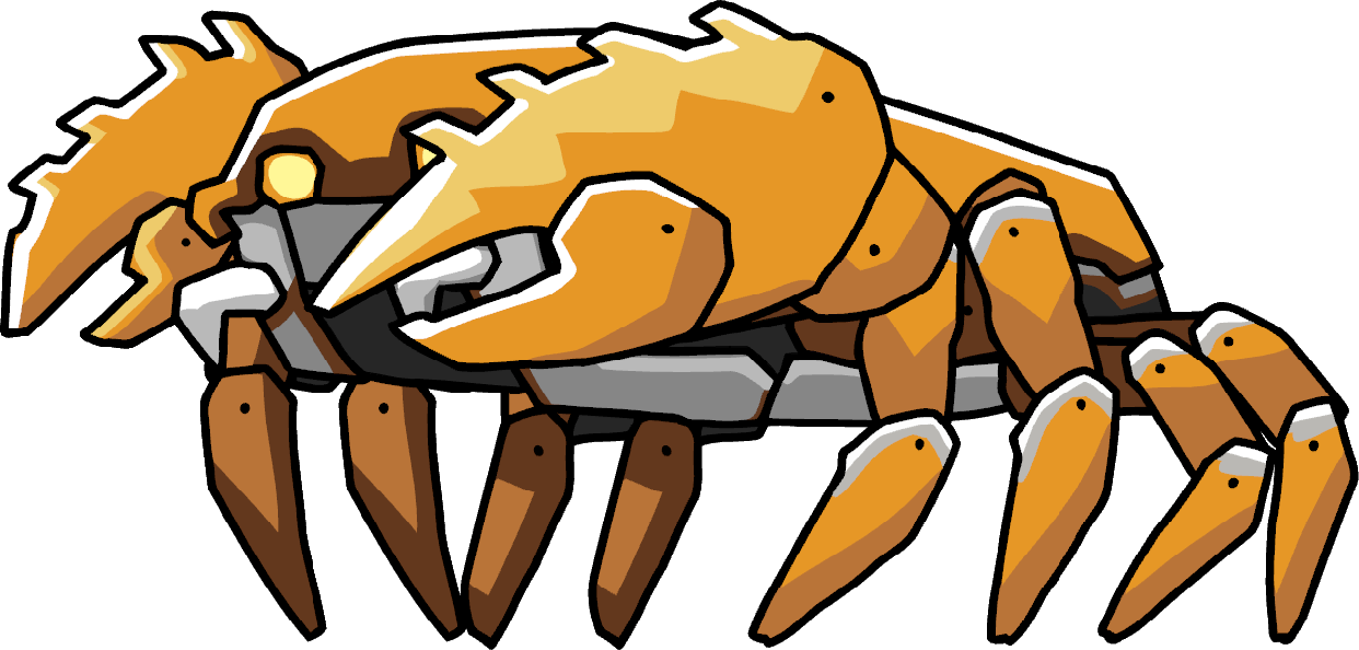 Crabs Clipart Giant Crab - Scribblenauts Giant Crab (1242x594), Png Download