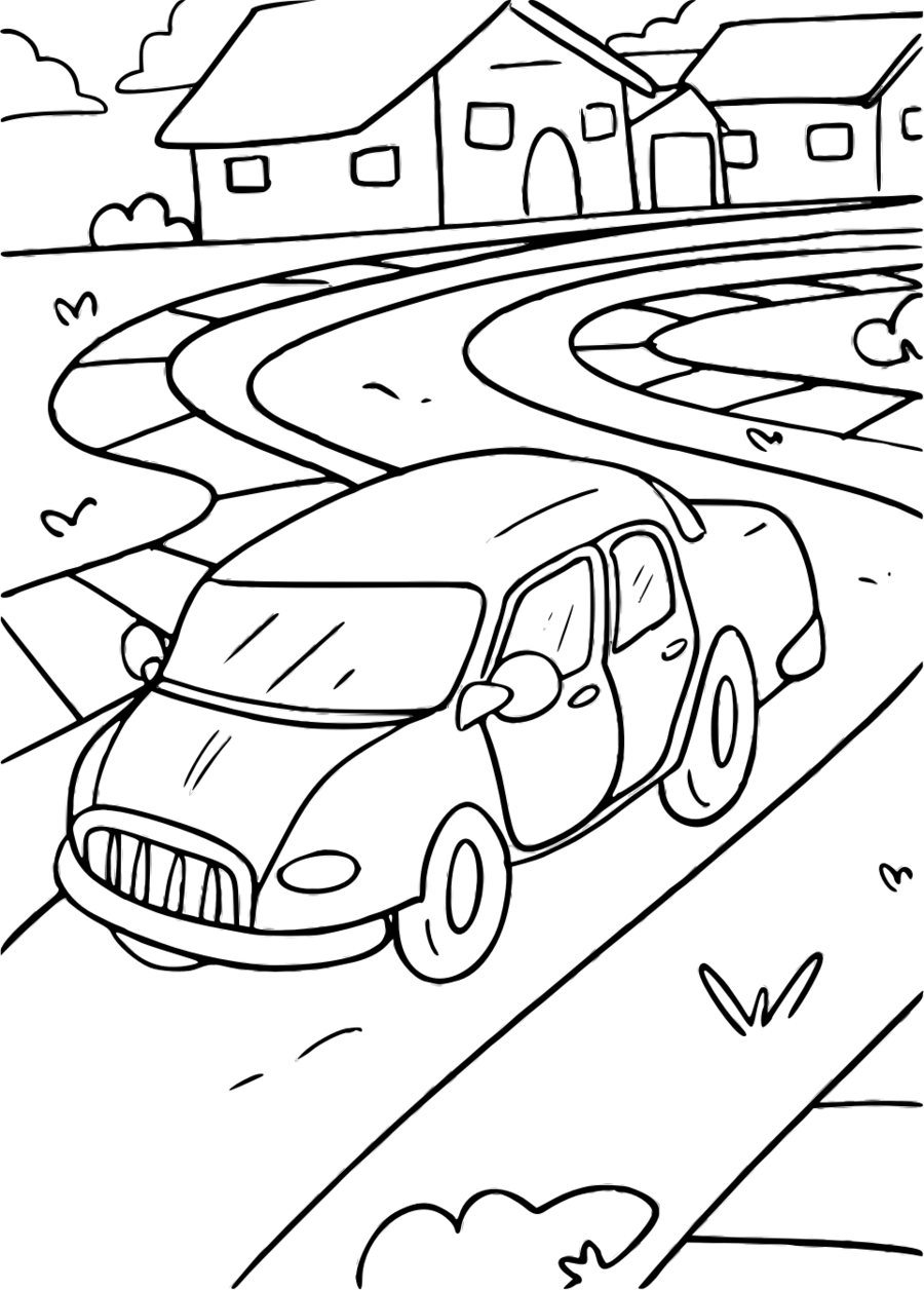 Coloring Book Clipart Pusheen Coloring Book Car - Coloring Book (900x1256), Png Download