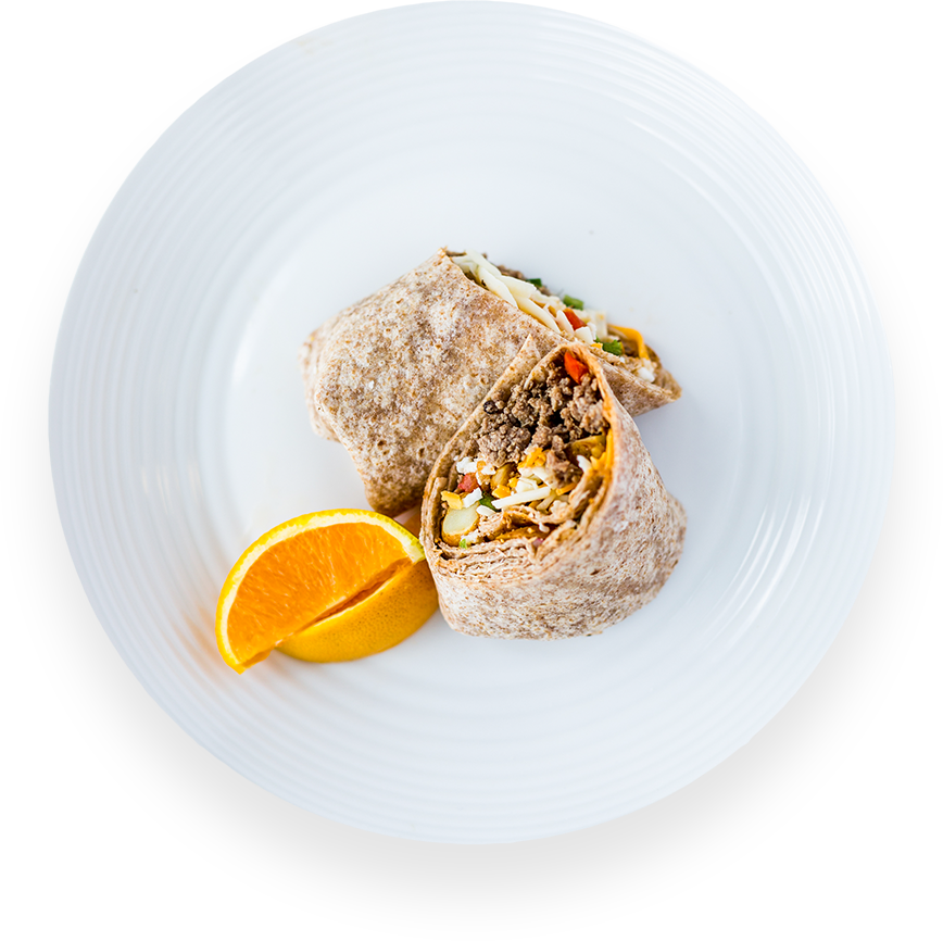 Breakfast Burrito (868x866), Png Download