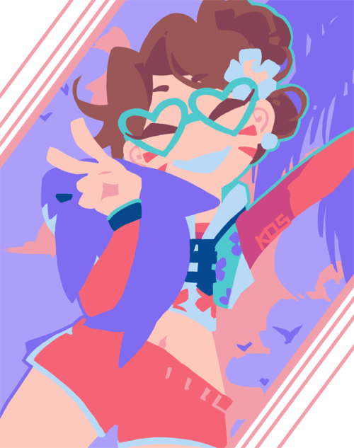 I Adore This New Skin And The Little Shork Keychain - Waveracer Skin D Va (500x633), Png Download