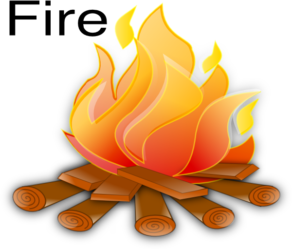 Campire Clipart Transparent - Fire Clipart (600x533), Png Download