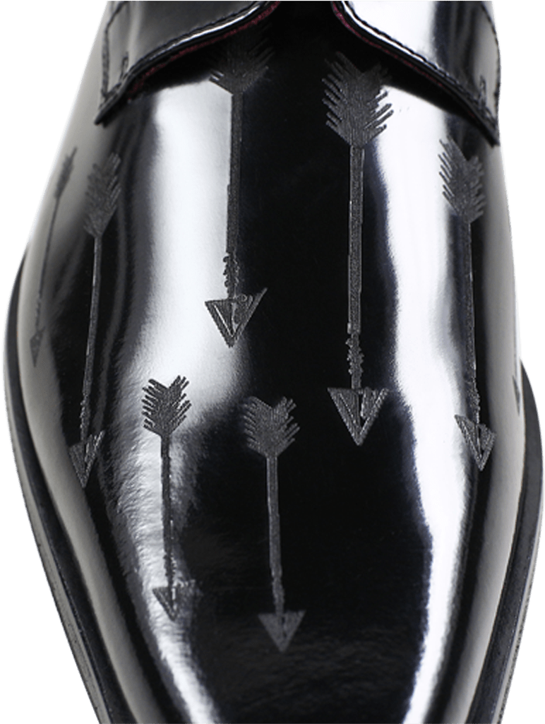 Derby Shoes Mark 5 Brush Black Lasercut Arrow New Hrs - Derbies Melvin & Hamilton Mark 5 Brush Black Lasercut (1024x1024), Png Download