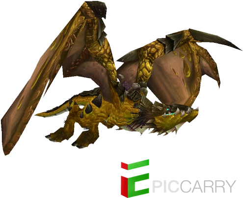 Time Lost Proto Drake - Wow Black Proto Drake (500x500), Png Download