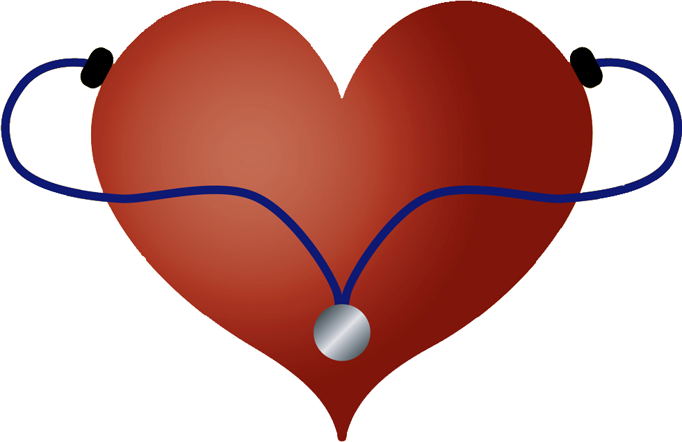 Free Icons Png - Heart With Stethoscope Clipart (1002x685), Png Download