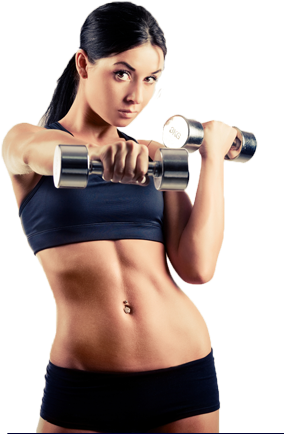Fitness Woman Png - Women Fitness Png (300x450), Png Download