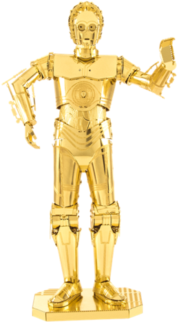 Metal Earth - Star Wars - C-3p0 - Metal Earth 3d Metal Model Kits - C3po (271x480), Png Download