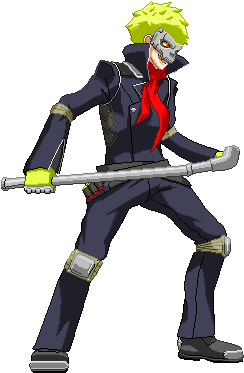 Ryuji Sakamoto - Skull - Persona 5 Character Art (319x418), Png Download