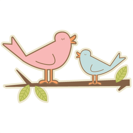 Mom And Baby Bird Svg Cutting File Free Svg Cuts Free - Mom And Baby Bird Clipart (432x432), Png Download
