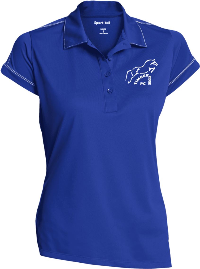 Lst659 Sport-tek Ladies' Contrast Stitch Performance - Polo Shirt (1155x1155), Png Download