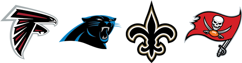 ///the Official 2016 Nfc South Trash Talk Thread - Nfc South Logo Png (800x250), Png Download