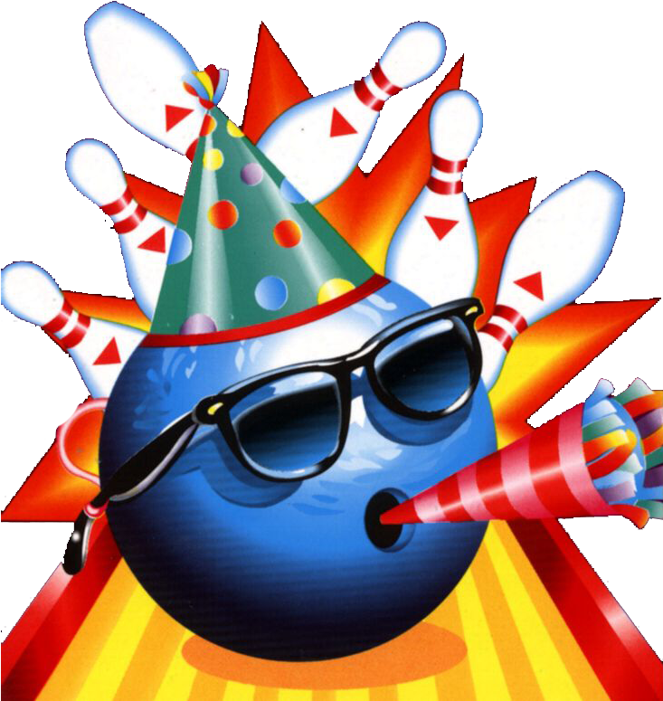 Party With Us - Bowling Party Png (736x787), Png Download