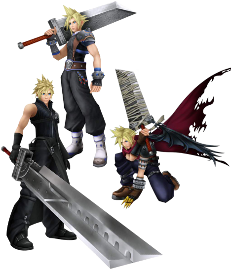 Personaje De Costilla - Cloud Strife Soldier 3rd Class (468x547), Png Download