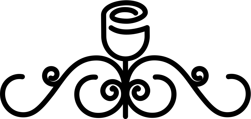 Design Of A Rose - Curved Line Design Png (981x465), Png Download