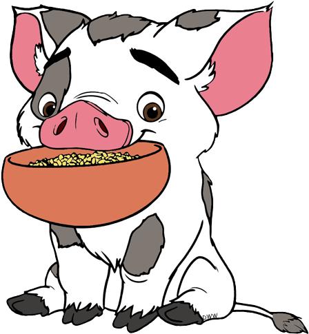 Moana Pig Clipart - Clip Art (448x485), Png Download