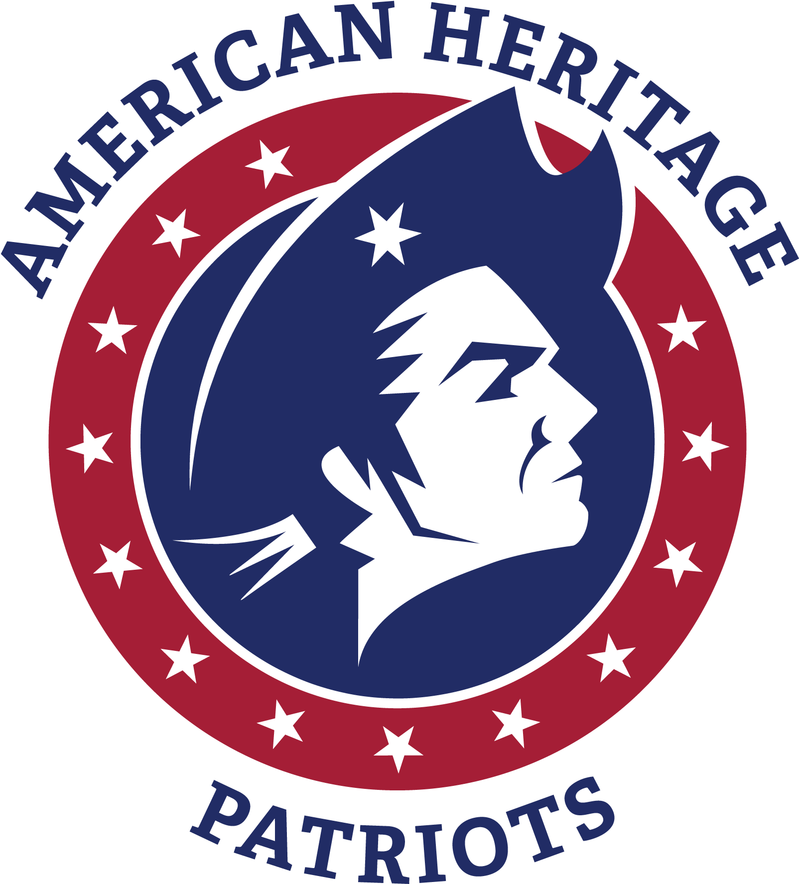 Ahs Style Guide Patriot Head Dot Logo - American Heritage School Patriot Logo (1873x1987), Png Download