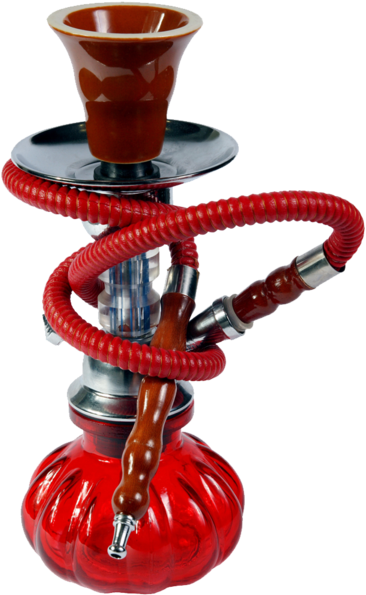 Red Hookah On The White Background - White (600x600), Png Download