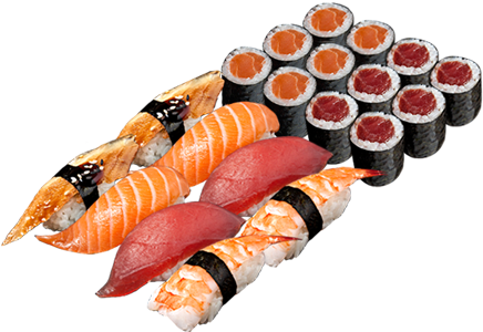 Bandejas Sushi A Domicilio - Bandejas De Sushi (450x300), Png Download