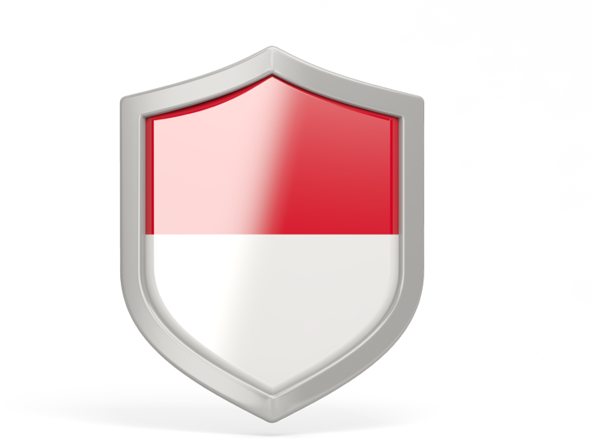 Indonesia Flag Shield Png (640x480), Png Download