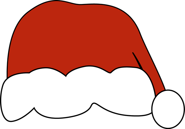 Drawn Santa Hat Tumblr Christmas - Christmas Hat Png (600x419), Png Download