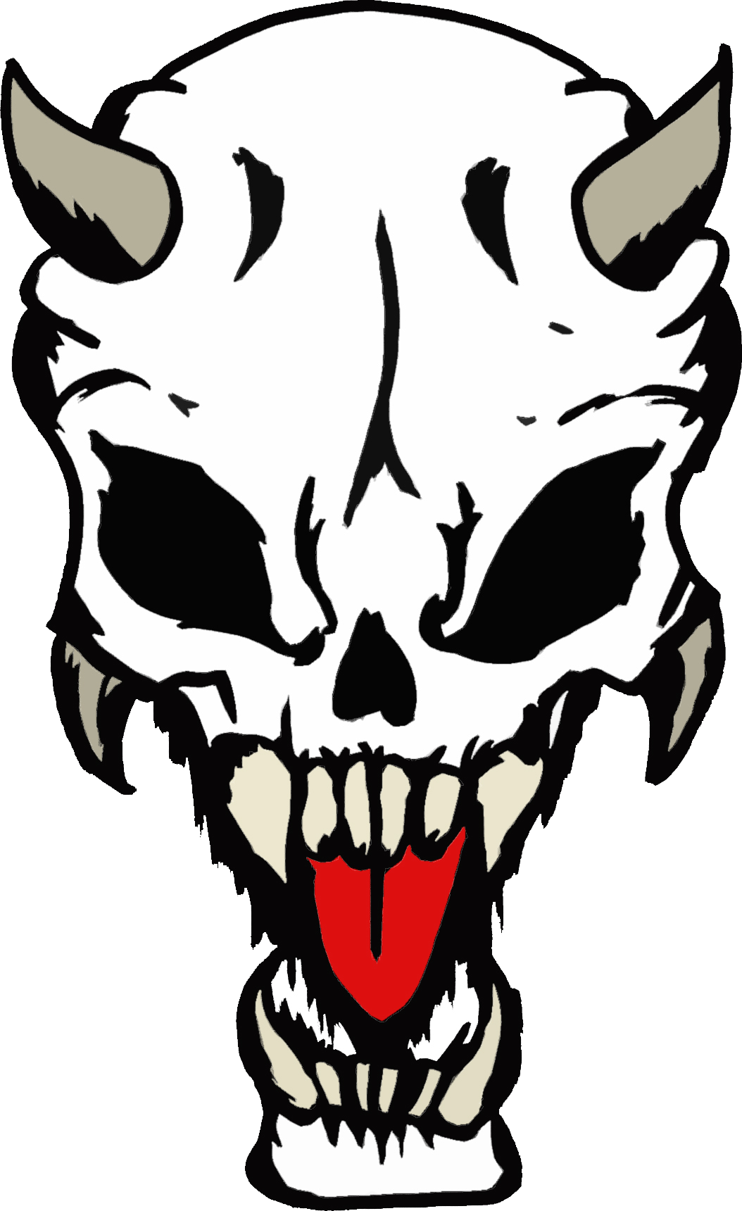 Devil Skull Clip Art Full Size Png Download Seekpng