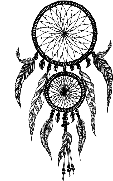 Dreamcatcher Vector Transparent - Filtro Dos Sonhos Desenho (488x750), Png Download