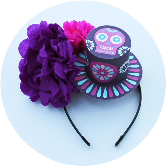 Easy Day Of The Dead Paper Flowers - Calavera (560x560), Png Download