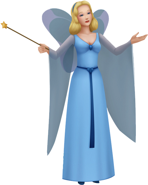 Fairy - Blue Fairy (527x649), Png Download