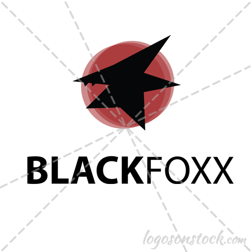 Black Fox Logo - Do Not Block, Black On White, 18x12, .040 Alum (18 (500x500), Png Download
