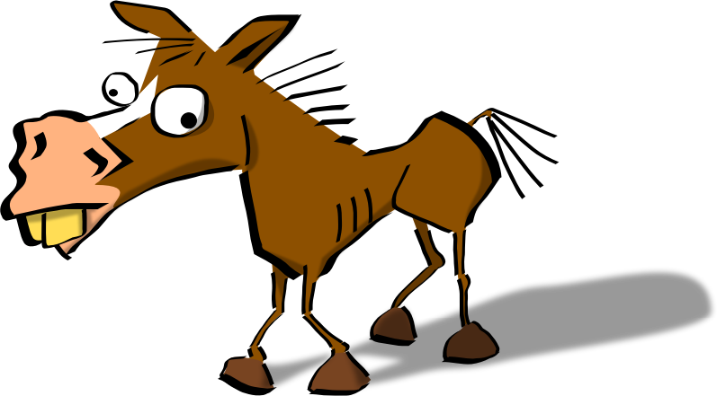 Crazy Colored Medium Image Png - Funny Horse Clip Art (797x441), Png Download