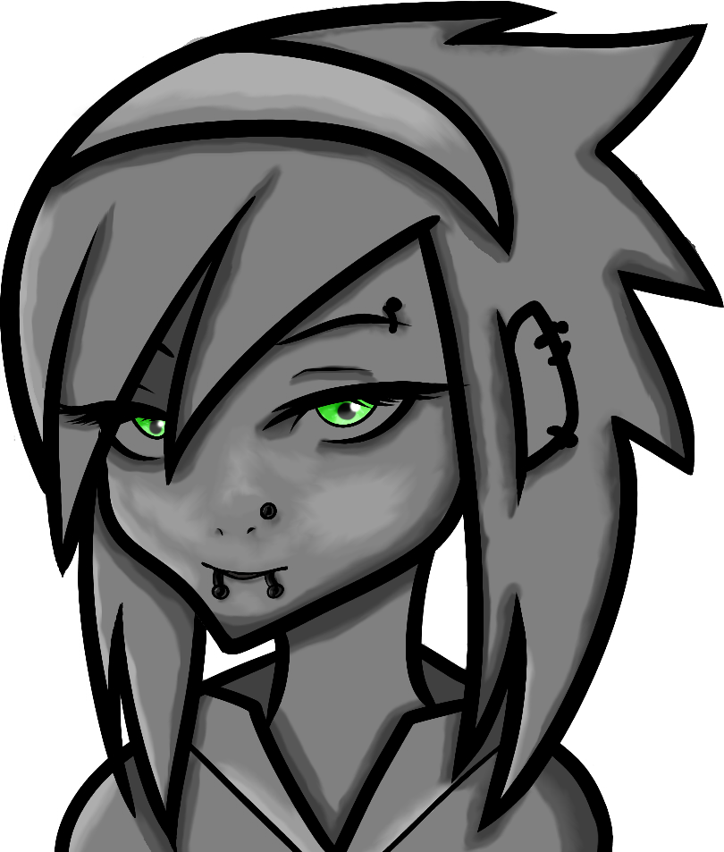 Emo Girl By The - Faciles Para Dibujar De Emos (810x953), Png Download