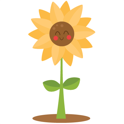 Cute Svg Scrapbook Cut File Files For - Cute Sunflower (432x432), Png Download