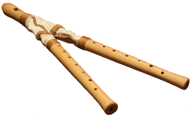 Double Flute La Fl Te Double - Flûtes Du Moyen Age (701x443), Png Download