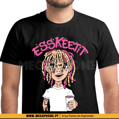 Lil Pump Esskeetit Shirt Megaphone Loja Vestuário T-shirts - Desenho Da Mascara La Casa De Papel (400x400), Png Download