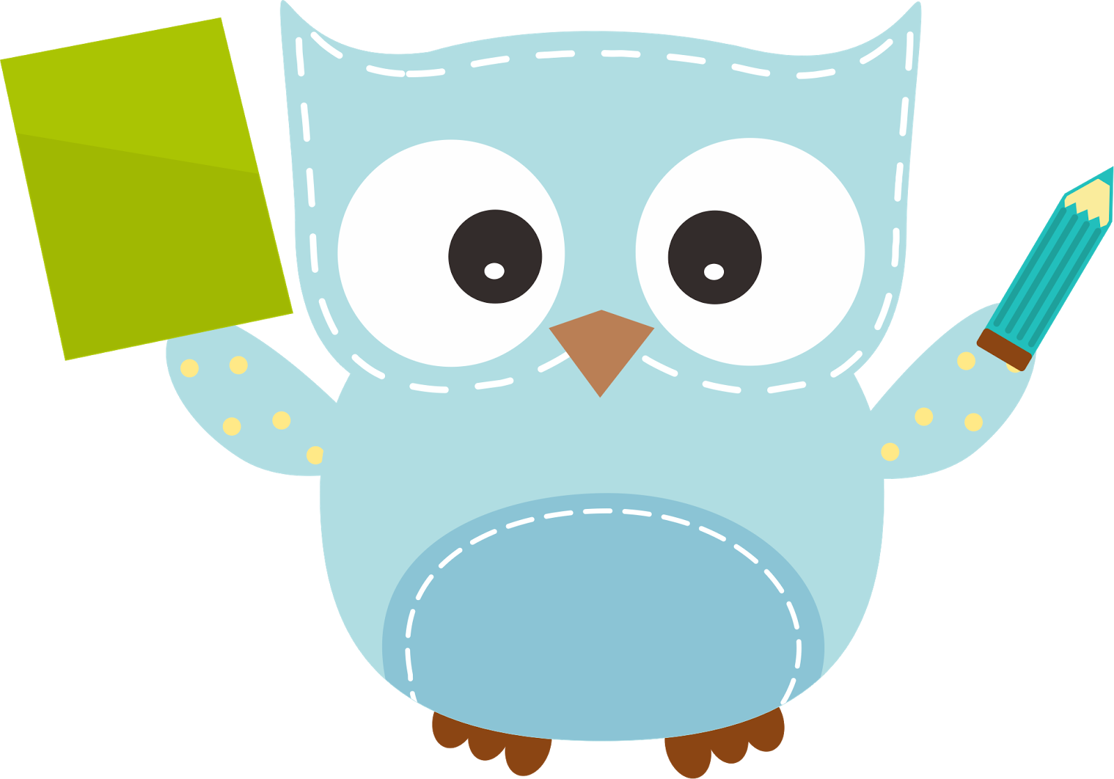 Owl Kid Png Manualidades - Owl With Pencil Clipart (1600x1119), Png Download